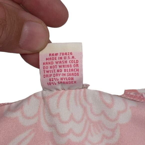 Venus Pale Orange & White Floral Underwire Bikini - Size‎ 6 bottoms - C cup top - Picture 5 of 9